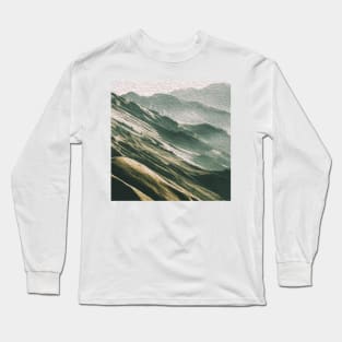 Natural Mountains Oil Effects 1 Long Sleeve T-Shirt